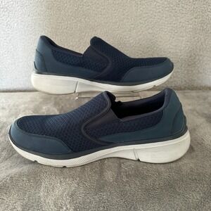 Skechers Relaxed Fit‎ 5.0 Blue Slip On Sneakers Mens 7.5 Walking Shoes Comfort